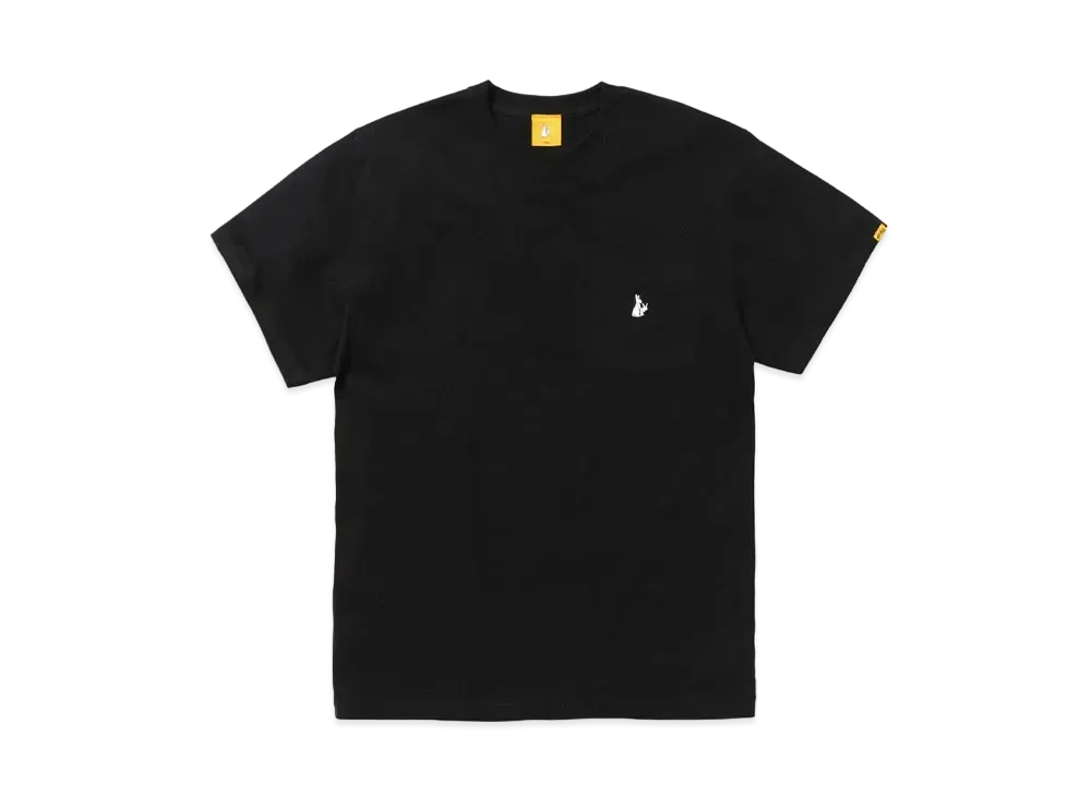 FR2 One Point Icon Pocket T-shirt (Black) "White"