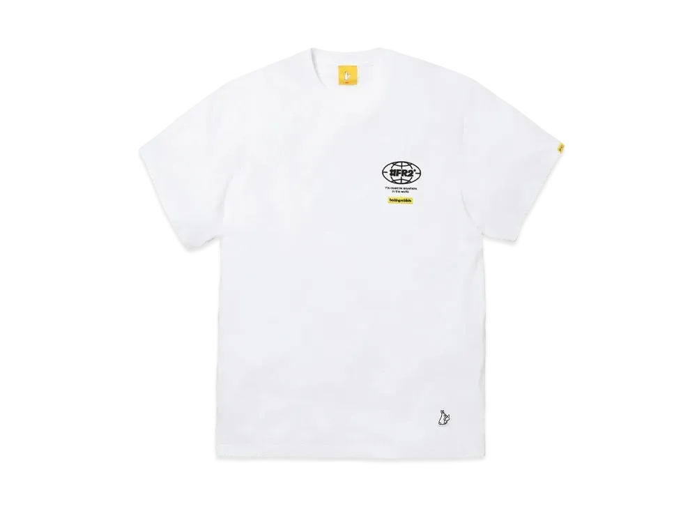 FR2 Earth Logo Embroidery T-shirt "White"