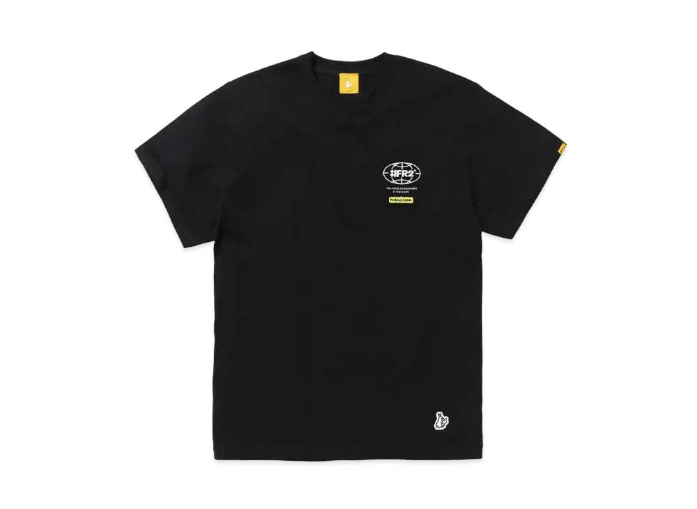 FR2 Earth Logo Embroidery T-shirt "Black"