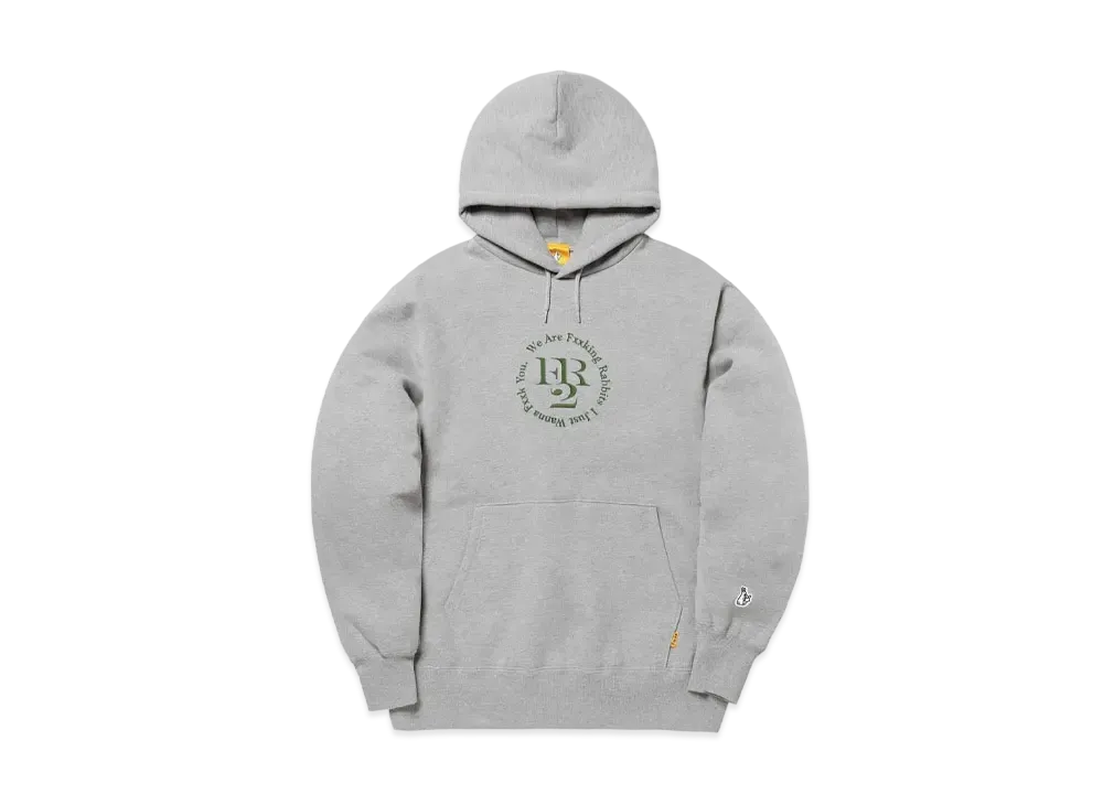 FR2 Embroidered Circle Logo Hoodie "Gray"