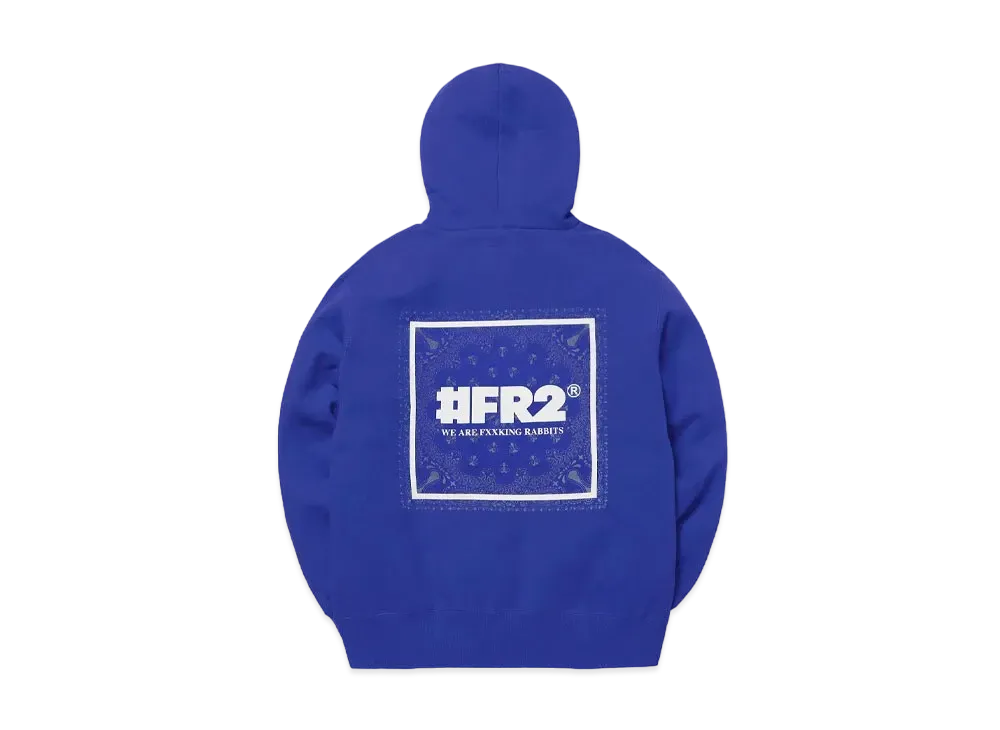 FR2 Paisley Pattern Hoodie "Blue"