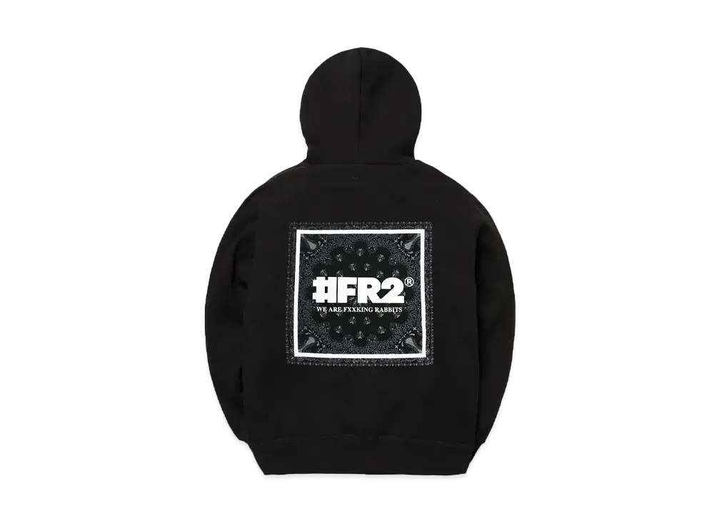 FR2 Paisley Pattern Hoodie "Black"
