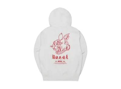 FR2 Crazy erotic rabbit Embroidery Hoodie "Ash"