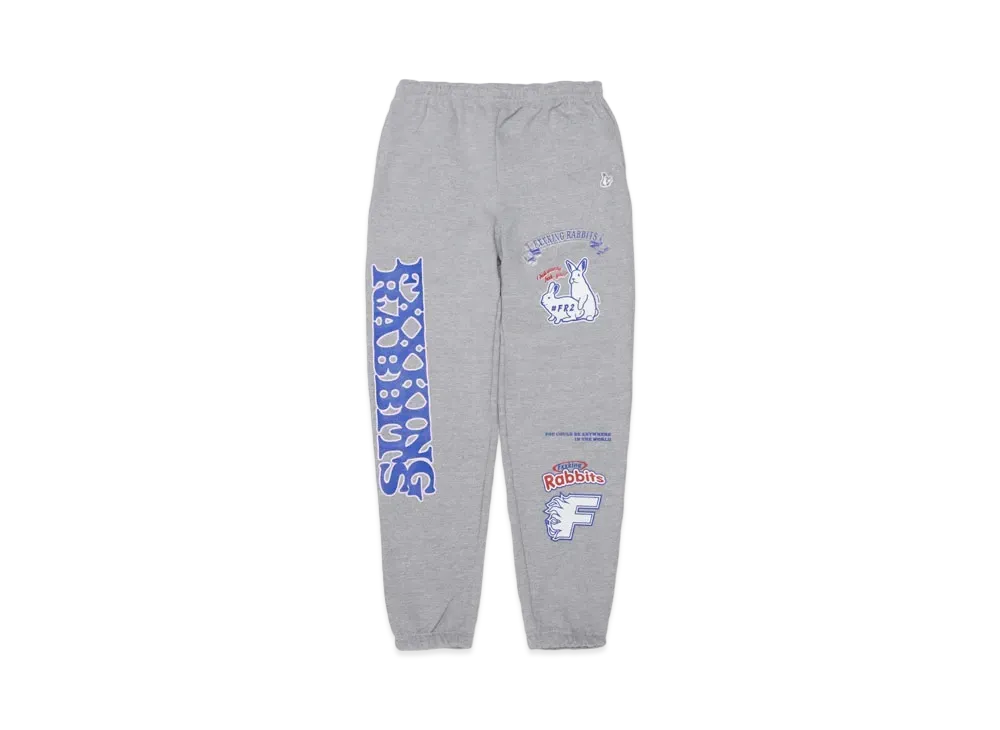 FR2 Playing Rabbits Sweat Pants "Gray"
