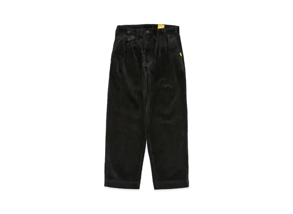 FR2 Brushed Corduroy Wide Pants "Black"