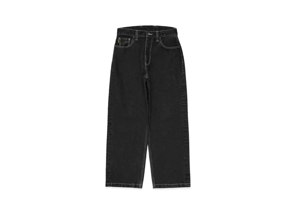 FR2 Logo Wide Denim Pants "Black"