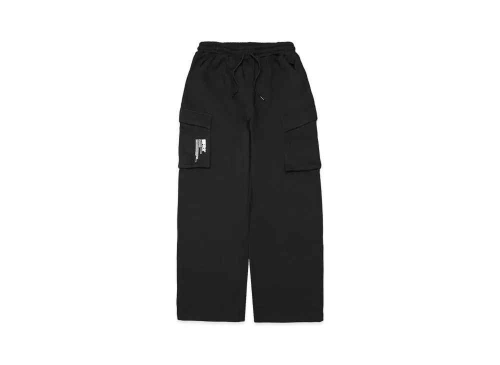 FR2 Wide Sweat Cargo Pants "Black"