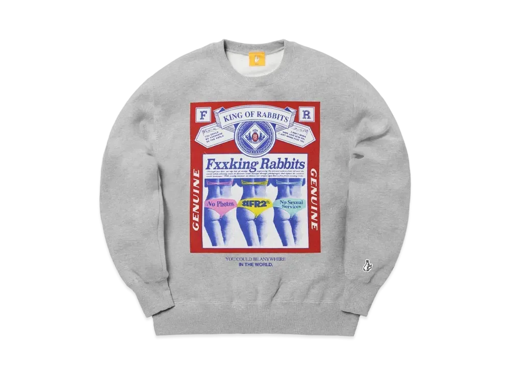 FR2 King Of Rabbits Sweatshirt "Gray"