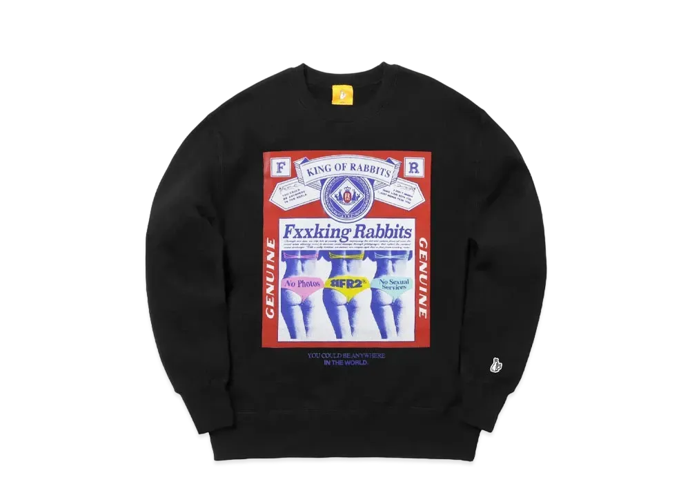FR2 King Of Rabbits Sweatshirt "Black"