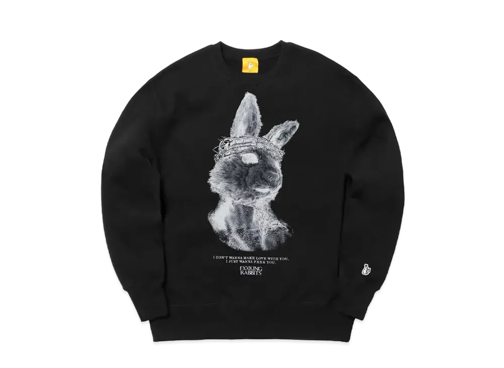 FR2 Rabbit Jesus Sweatshirt "Black"