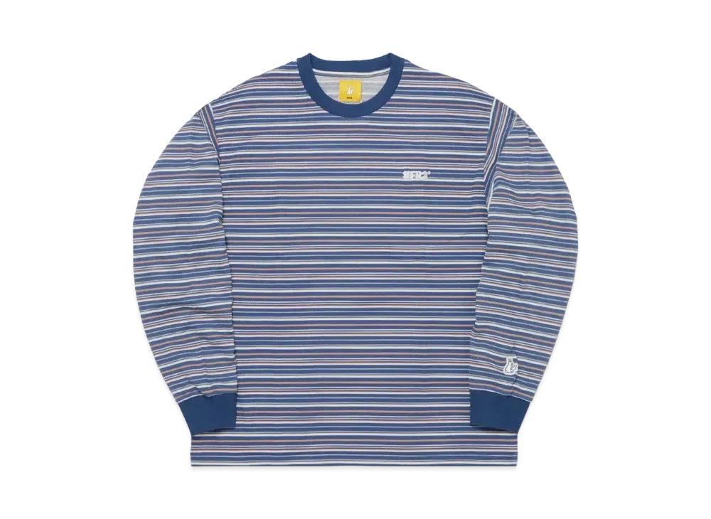 FR2 Retro Striped Longsleeve T-shirt "Blue"
