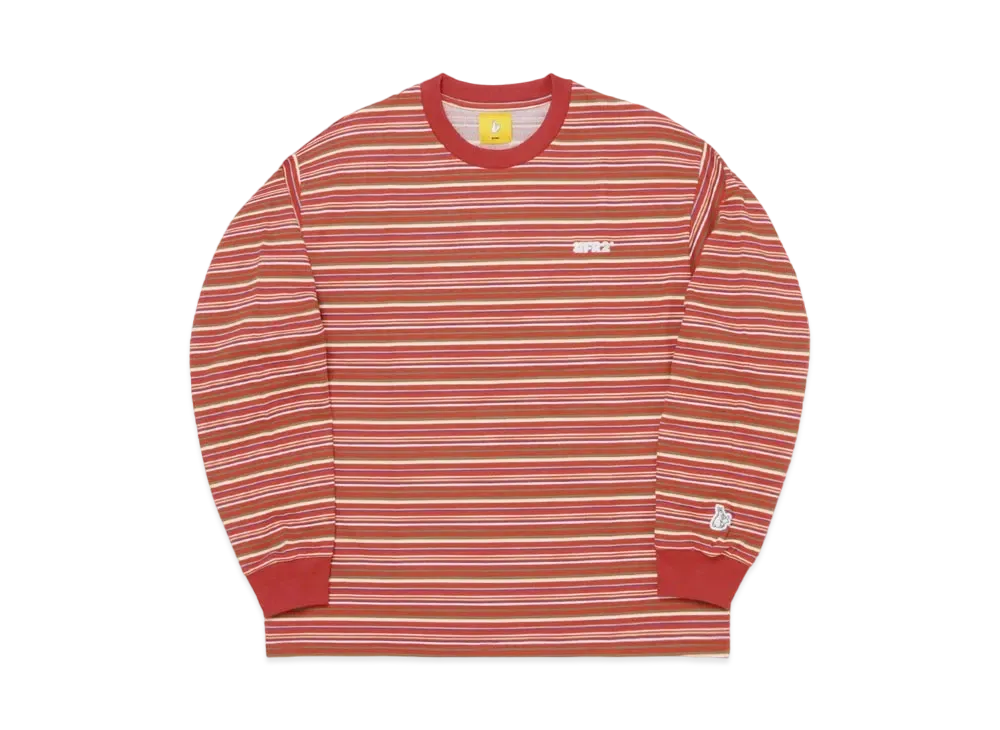 FR2 Retro Striped Longsleeve T-shirt "Red"