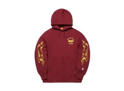 FR2 Rabbit Painting Hoodie "Burgundy"