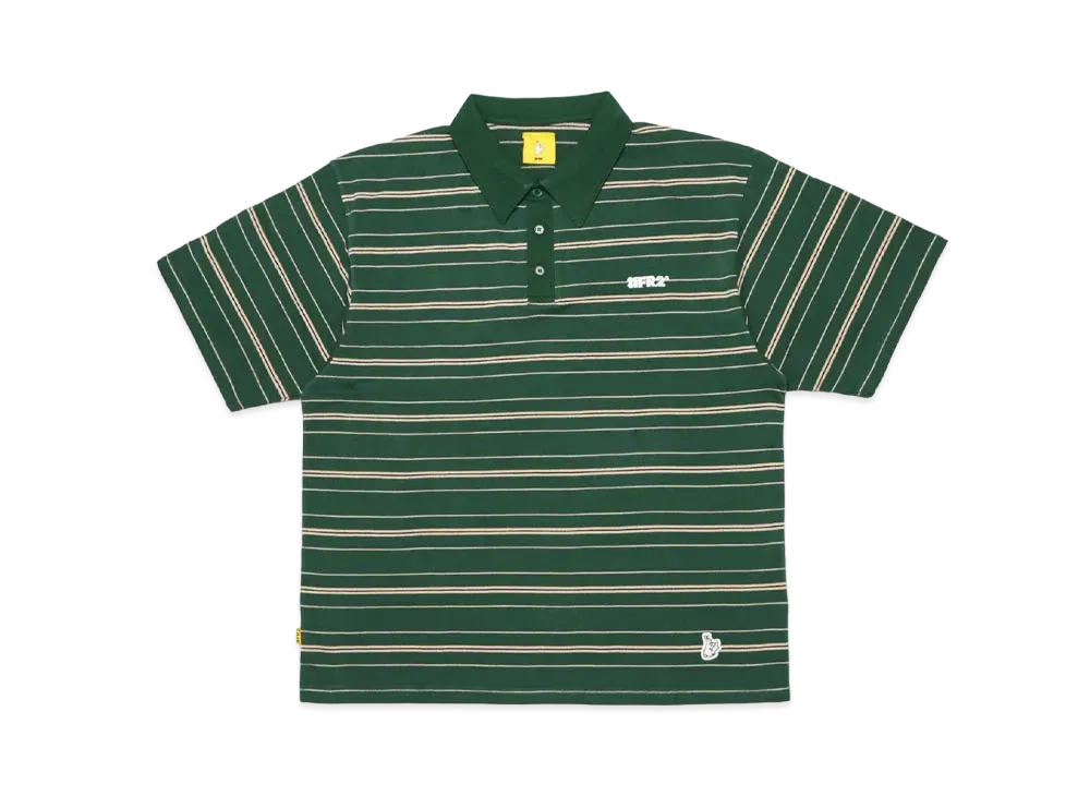 FR2 Oversized Stripe Polo Shirt "Green"