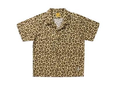 FR2 Fake Leopard Open collar shirt "Beige"