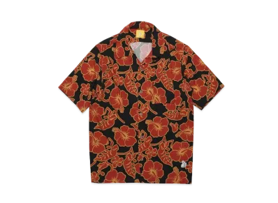 FR2 Hibiscus Aloha Shirt "Black"