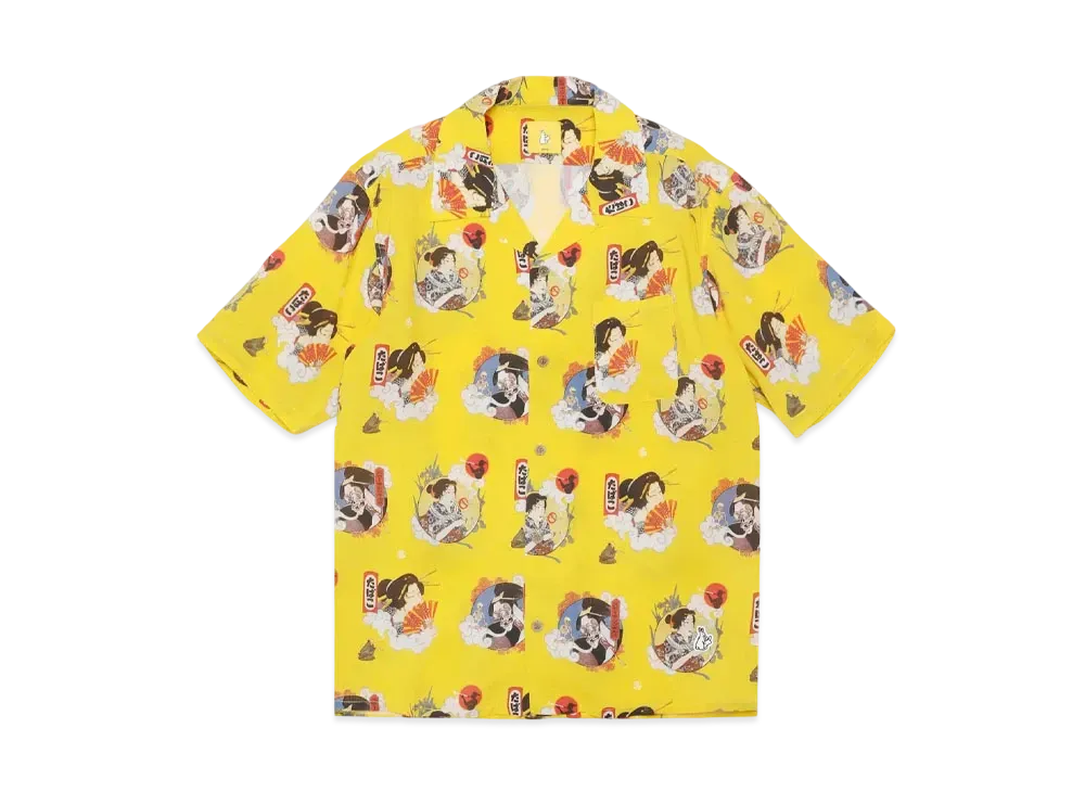 FR2 Ukiyo-e Aloha Shirt "Yellow"