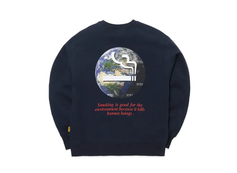 FR2 Earth Friendly Crew neck Sweat "Navy"