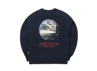 FR2 Earth Friendly Crew neck Sweat "Navy"