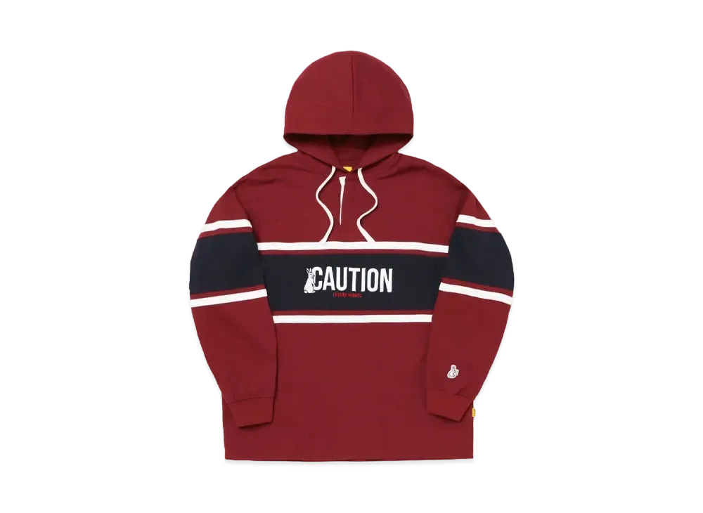 FR2 Caution Rugby Hoodie "Burgundy"