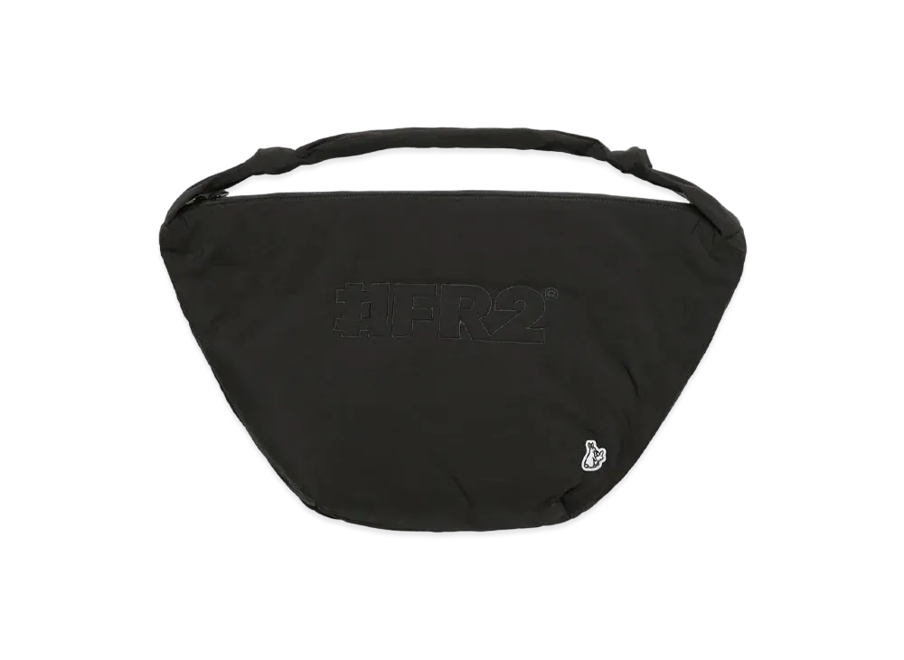 FR2 Crossbody Rabbits Quilting Nylon Bag "Black"