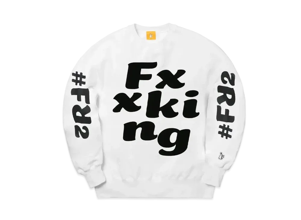FR2 Flocky Logo Sweatshirt "White"