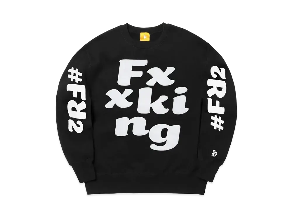 FR2 Flocky Logo Sweatshirt "Black"