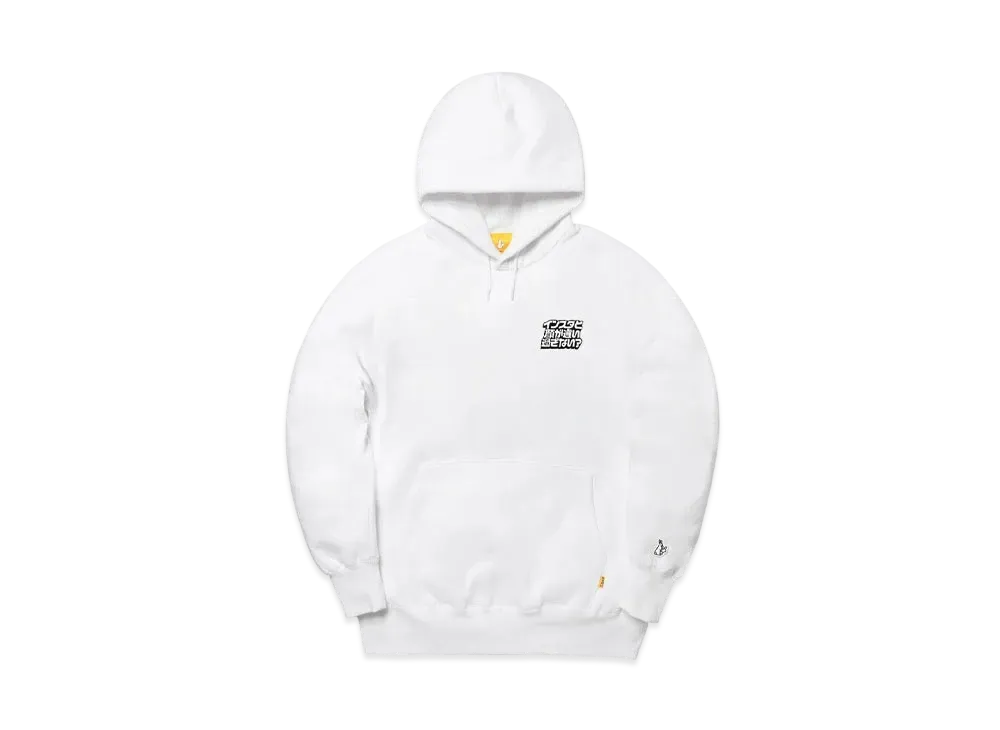 FR2 Why Look So Different Message Embroidery Hoodie "White"