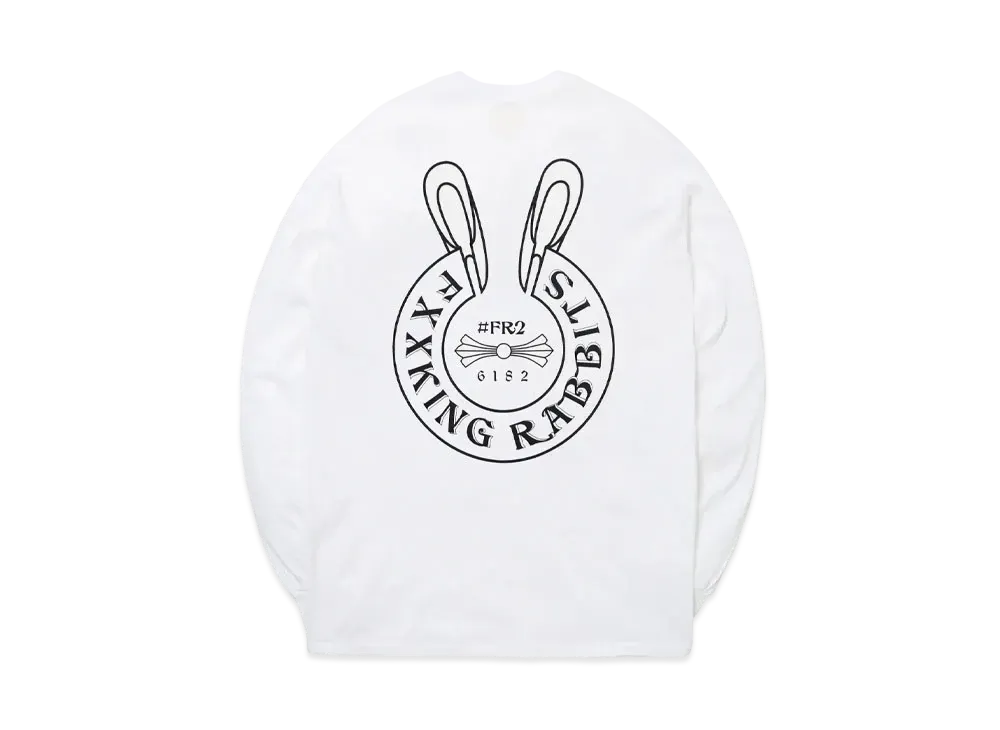 FR2 Logo within Face Outline Longsleeve T-shirt "White"