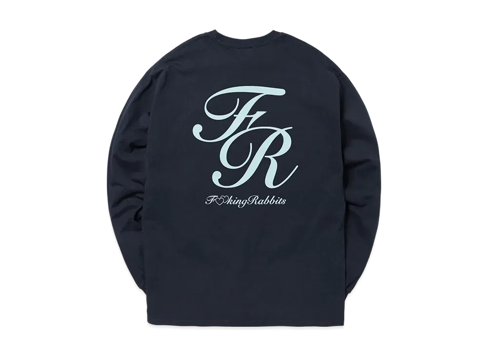 FR2 Logo with Hearts Longsleeve T-shirt "Navy"