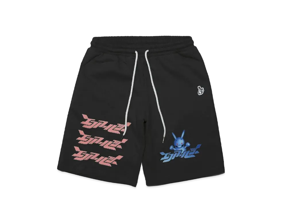 FR2 Mecha Rabbit Sweat Short pants "Black"