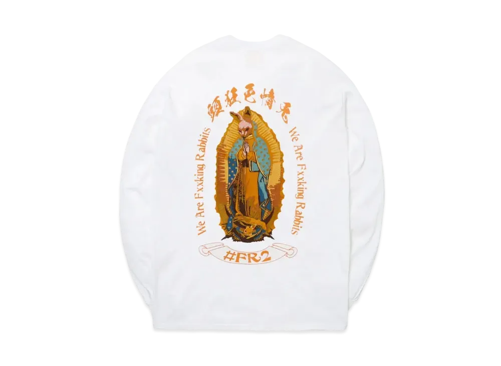 FR2 Rabbit Maria Embroidery Longsleeve T-shirt "White"