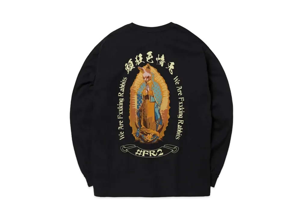 FR2 Rabbit Maria Embroidery Longsleeve T-shirt "Black"