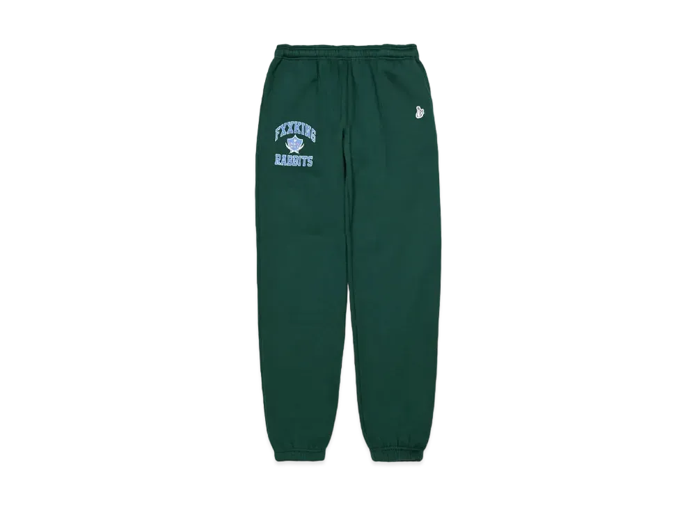 FR2 College logo Sweat pants "Green"