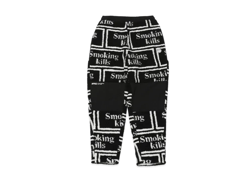 FR2 Smoking kills Logo Boa Pants "Black"