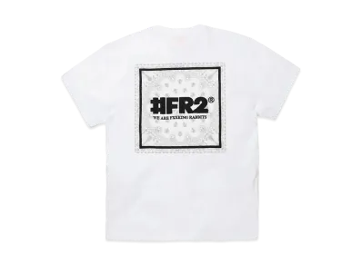 FR2 Embroidery Original Paisley Pattern T-shirt "White"