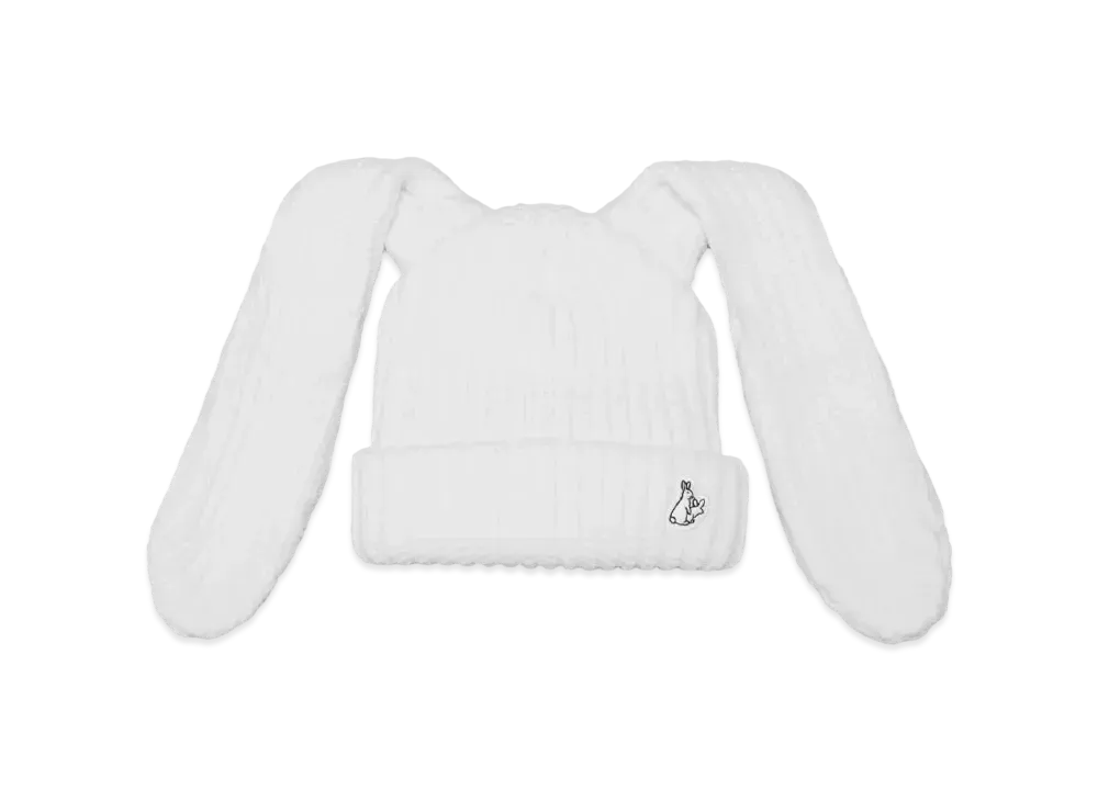 FR2 Bunny Ears Beanie "White"