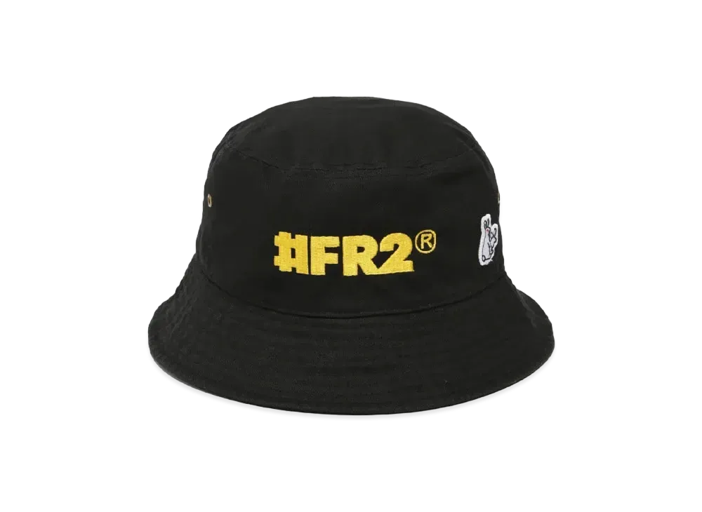 FR2 Logo Embroidery Bucket Hat "Black"
