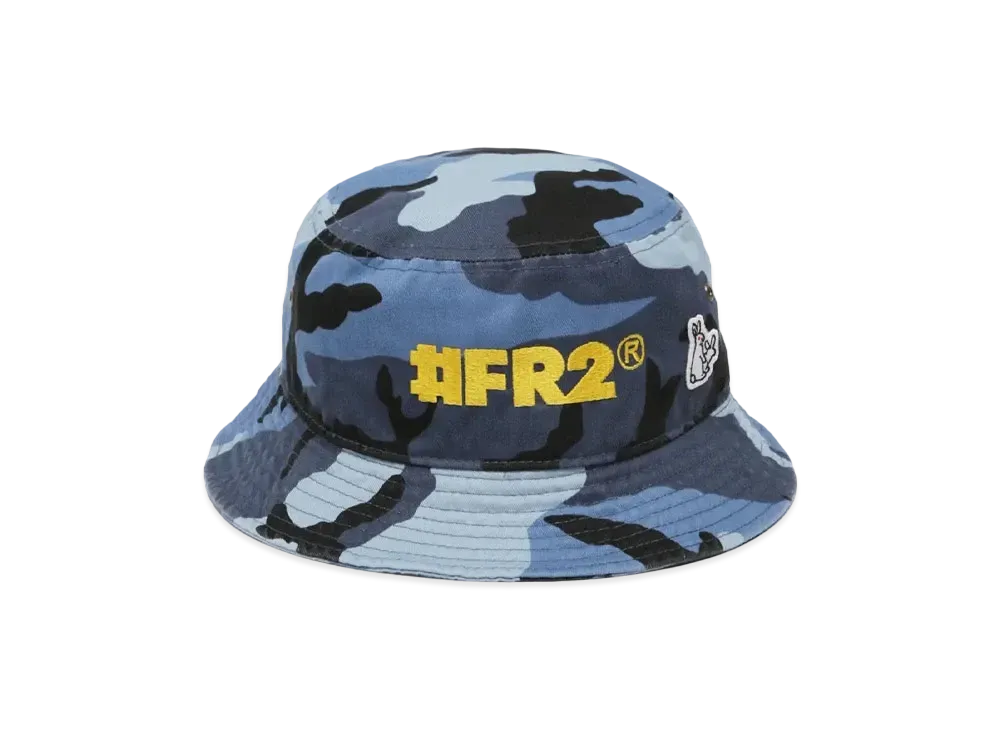 FR2 Logo Embroidery Bucket Hat "Blue"