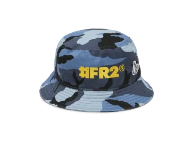 FR2 Logo Embroidery Bucket Hat "Blue"