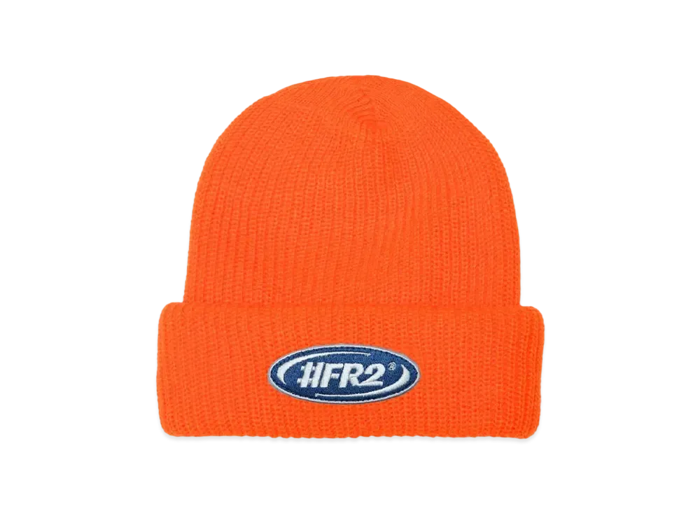 FR2 Oval Logo Embroidery Beanie "Orange"