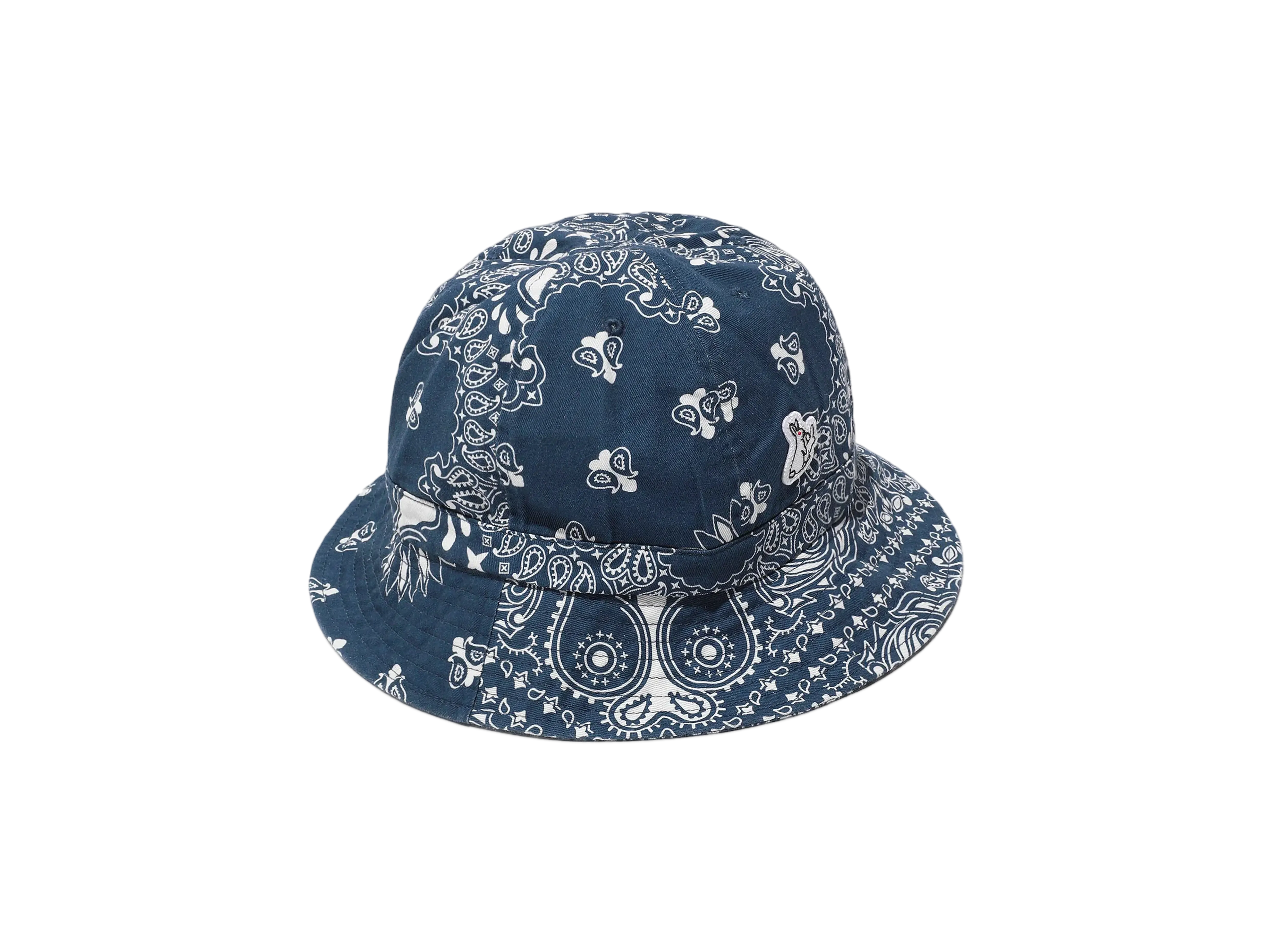 FR2 Paisley Bucket Hat "Navy"