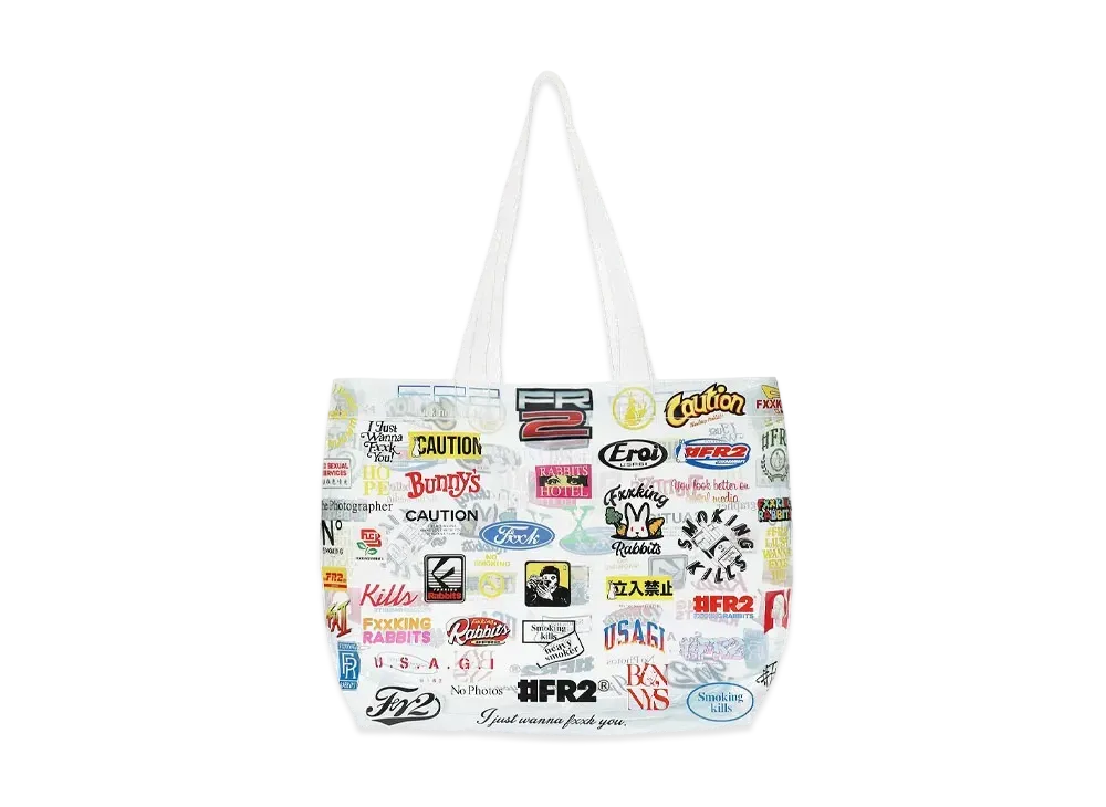 FR2 #FR2 Logos Clear Tote Bag "Clear"
