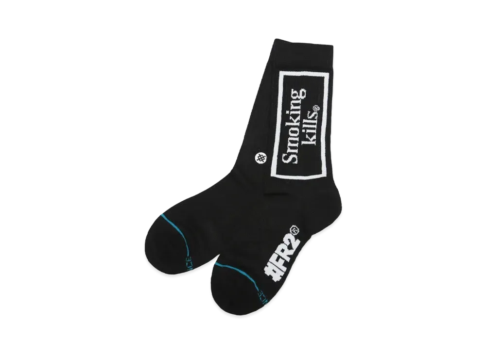 FR2 x STANCE Smoking kills Socks "Black"