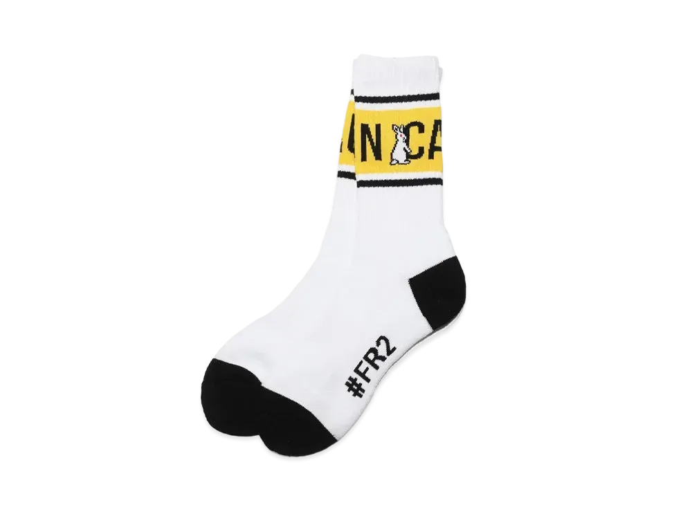 FR2 CAUTION Socks "White"