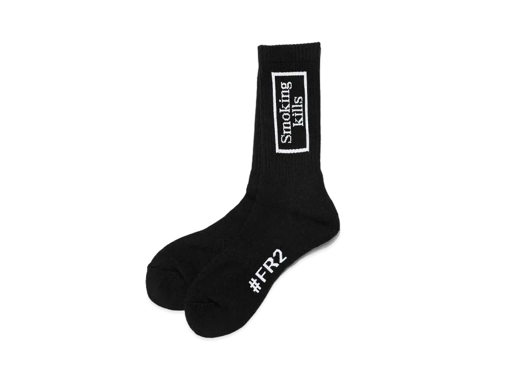 FR2 Smoking kills Box Logo Socks "Black"