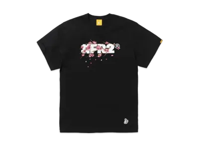 FR2 Sakura Embroidery #FR2 Logo T-shirt "Black"