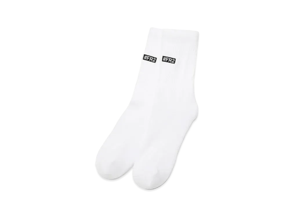 FR2 Box Logo Socks "White"