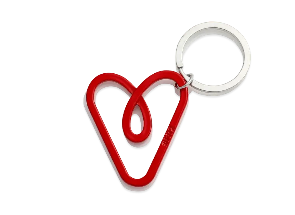 FR2 Heart key ring "Silver"
