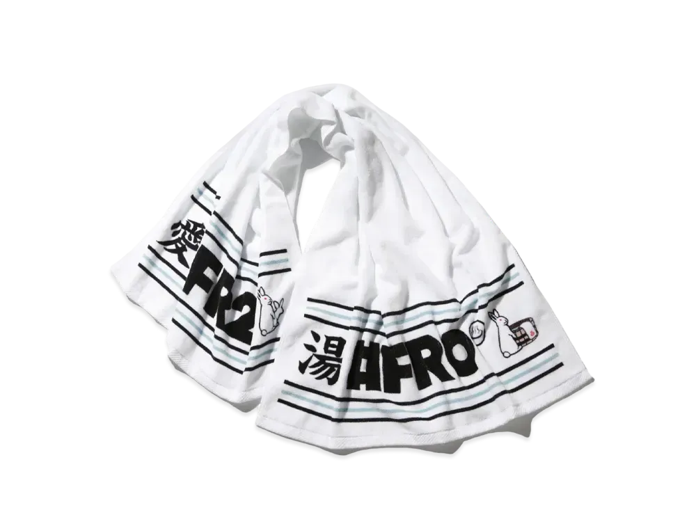 FR2 x FROCLUB Logo Bath Towel "White"